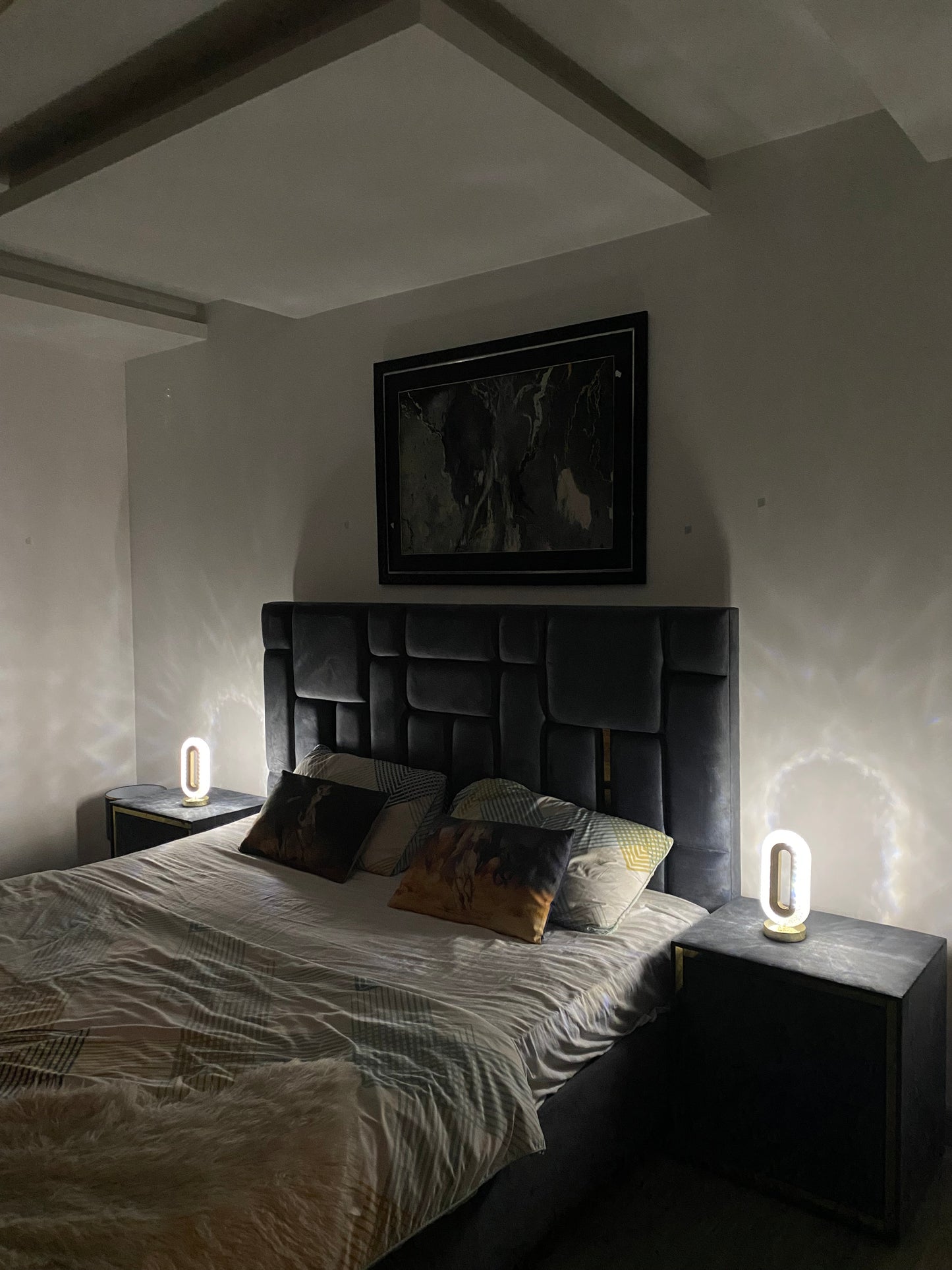 Luxury Crystal LED Lamp – Touch Control, Dual Power