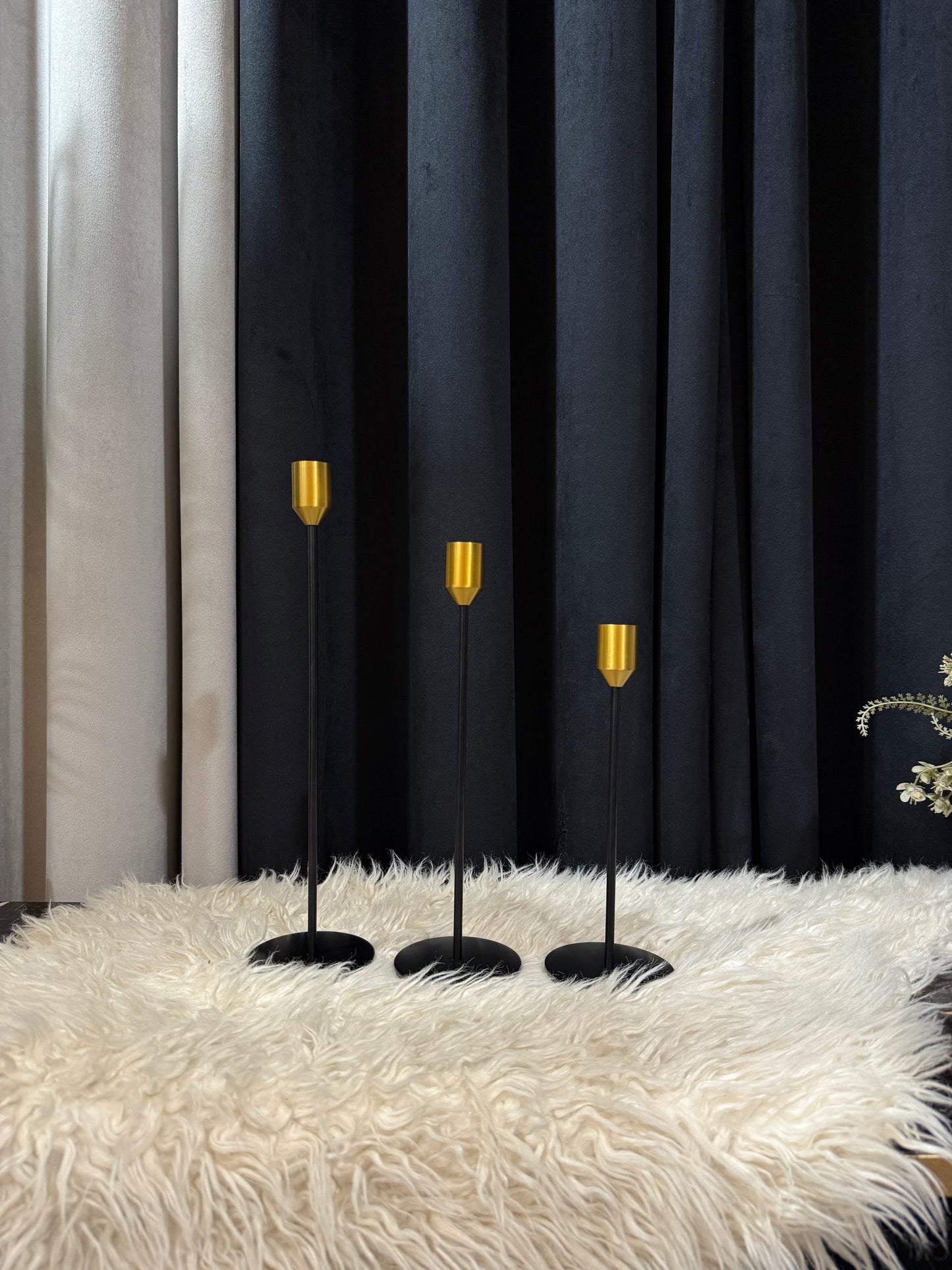 The Monarch Candle Stand Set – Crafted in Iron